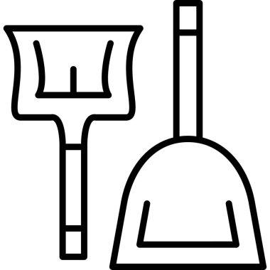 Kürek. Web simgesi basit illüstrasyon