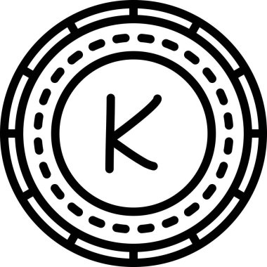 Para birimi para simgesi ile doldurulmuş ana hat biçimi