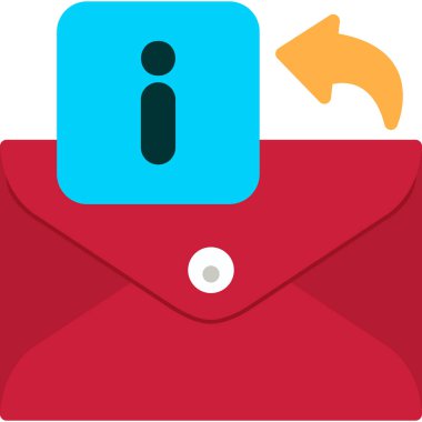 e-posta simgesi düz biçimli