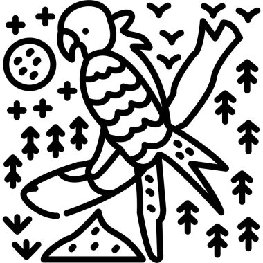 Hayvan orman kuşu ikonu hayvan kategorisinde