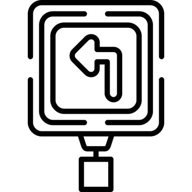 Yön ok simgesi, vektör illüstrasyonu