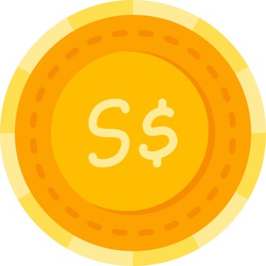 Dolar para simgesi düz stil para