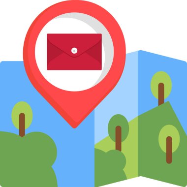 harita pin vektör illüstrasyonu