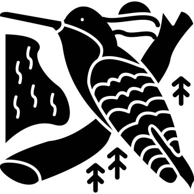 kuşun ahşap çizimi