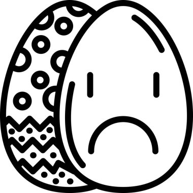 Paskalya yumurtası simgesi, taslak biçimi