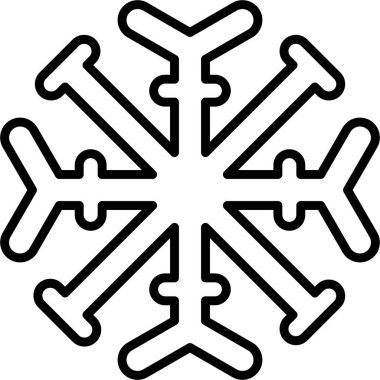kış kar tanesi simgesi