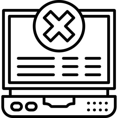 Ana hatlar biçiminde hata simgesi