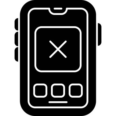 mobil akıllı saat simgesi, basit biçim