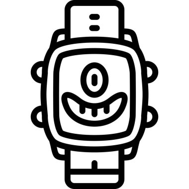 Robot simgesi. Beyaz üzerinde izole edilmiş robot vektör simgesi