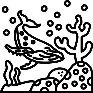 Bir ağacın karikatür çiziminin vektör çizimi