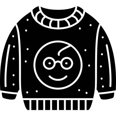 Moda tarzında izole edilmiş süveter simgesi