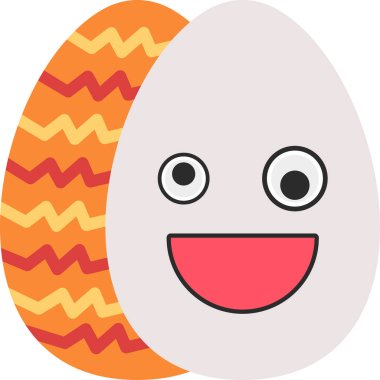 Yumurta. Web simgesi basit illüstrasyon