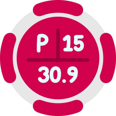 Bir kronometre simgesinin vektör çizimi