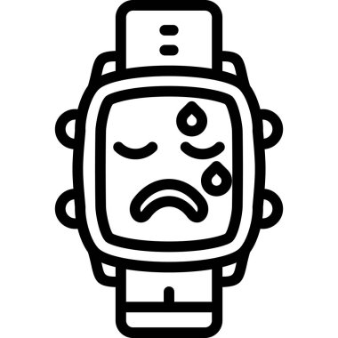 kızgın yüz simgesi vektör illüstrasyon tasarımı