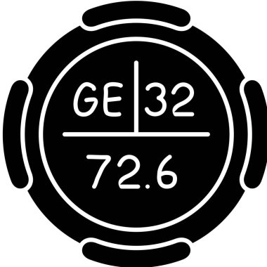 27 saat zaman simgesi, basit vektör illüstrasyonu