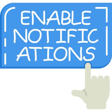 Bildirimi gösteren bir not. İnternet üzerinden mesaj göndermek için iş konsepti