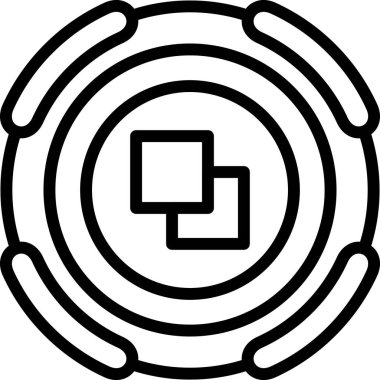 Hedef. Web simgesi basit illüstrasyon