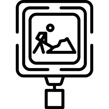 Harita. Web simgesi basit illüstrasyon