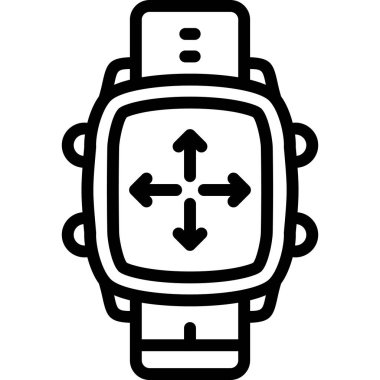 saat simgesi, vektör illüstrasyonu