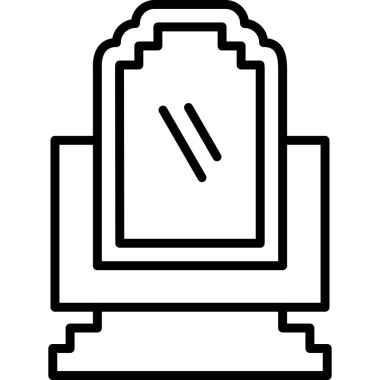 mezar web simgesi, basit vektör illüstrasyonu