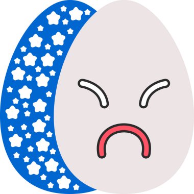 Ağlayan Emoji. Basit illüstrasyon