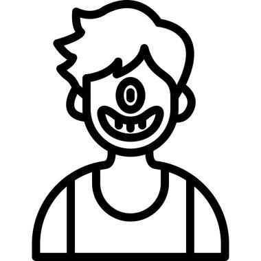 Çocuk simge vektör çizim