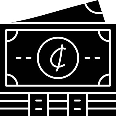 Para için. Web simgesi basit illüstrasyon