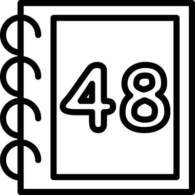 Tek bir 516 sayısının vektör illüstrasyonu