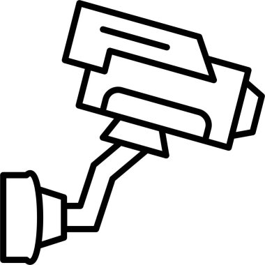 CCTV kamera simgesi, vektör