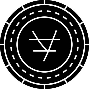 Saat simgesinin vektör illüstrasyonu