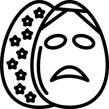 Üzgün ağlayan emoji simgesi, basit stil