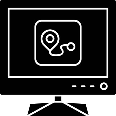 Vektör izleme simgesi, vektör illüstrasyonu, teknoloji kavramı