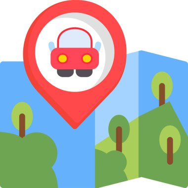 araba haritası konumu simgesi