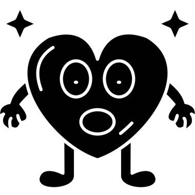 Aşk ikonu, sevgililer günü romantizmi.