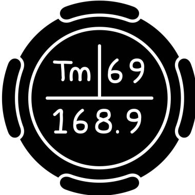 Bir saat simgesinin vektör illüstrasyonu