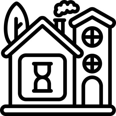 Ev. Web simgesi basit tasarım