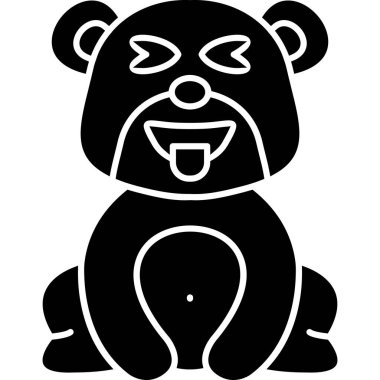 hayvan ayı panda simgesi ana hatlarıyla