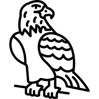 Anahat biçiminde papağan kuşu simgesi