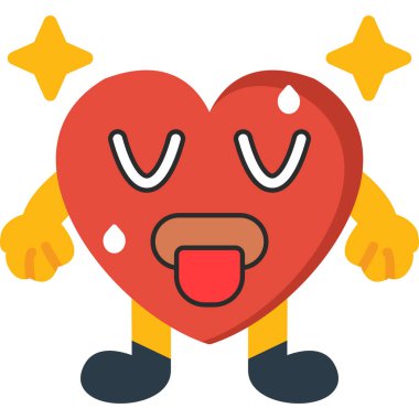 Boks günü aşk simgesi düz stil