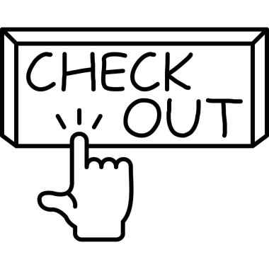 parmak kontrol simgesi ana hat biçiminde