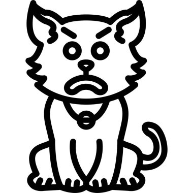 sinirli kedi cins simgesi ana hatlarıyla