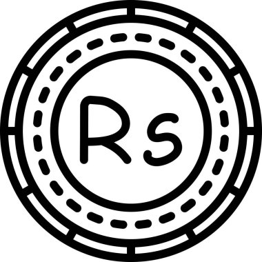 Bozuk para ikonu vektör illüstrasyonu