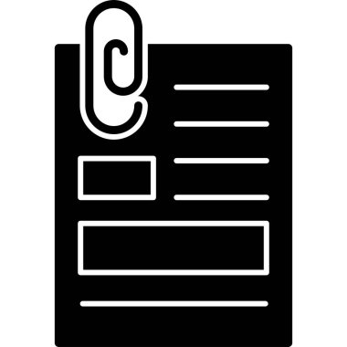 Belge. Web simgesi basit illüstrasyon