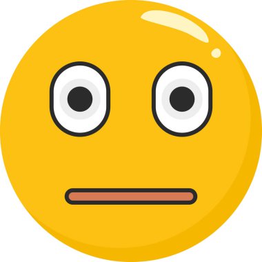 emoji ifade simgesinin yüzü - dış hat biçimi