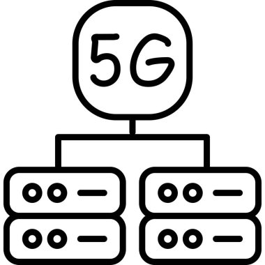 İnternet teknolojisi simgesi, vektör illüstrasyonu