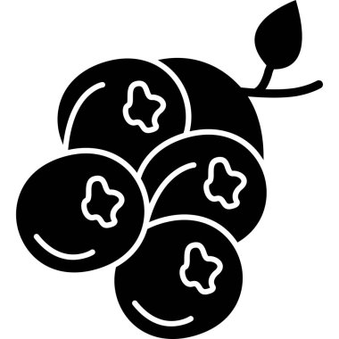 Çilekli meyve ikonu