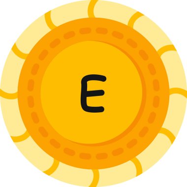 Kripto para birimi. Web simgesi basit illüstrasyon