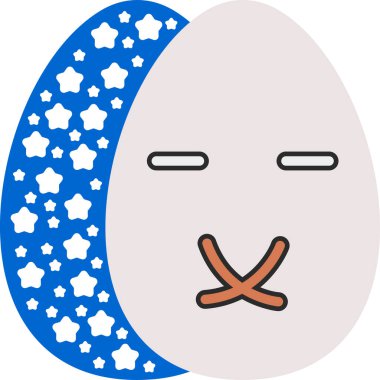 Yumurta. Web simgesi basit illüstrasyon