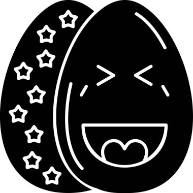 Mutlu yüz simgesi, vektör illüstrasyonu beyaz arkaplanda izole edildi