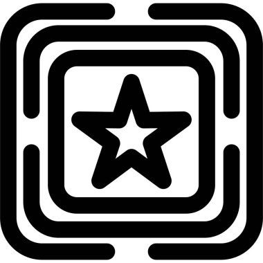 yıldız simgesi, vektör çizimi